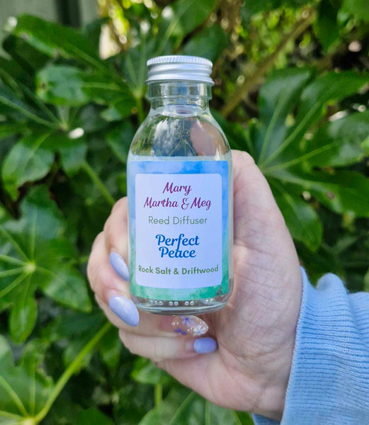 Perfect Peace Pottery Reed Diffuser Set | Rocksalt & Driftwood | Handmade in Pembrokeshire