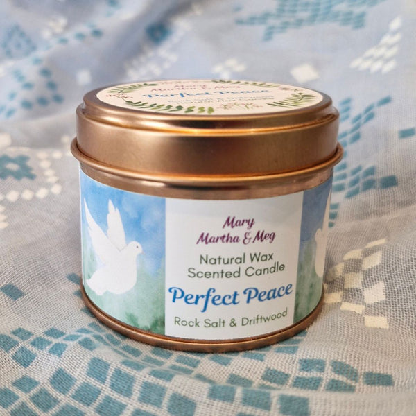 Perfect Peace Natural Wax Scented Candle | Rock Salt & Driftwood