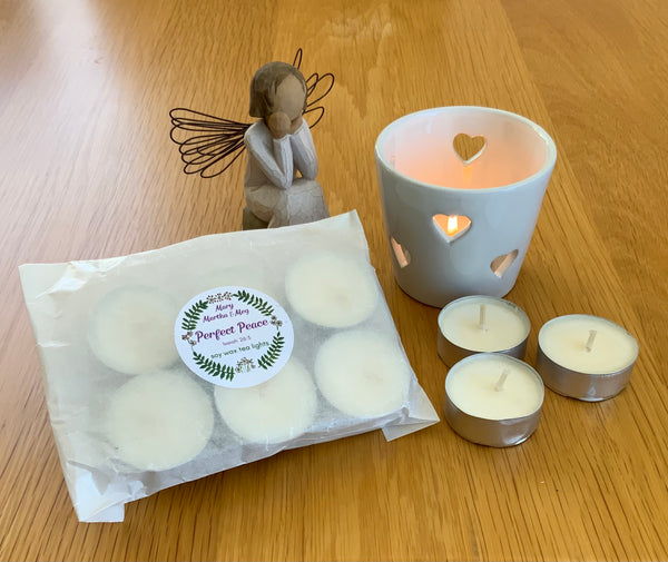 Perfect Peace Soy Wax Tea Lights (Pack of 6)