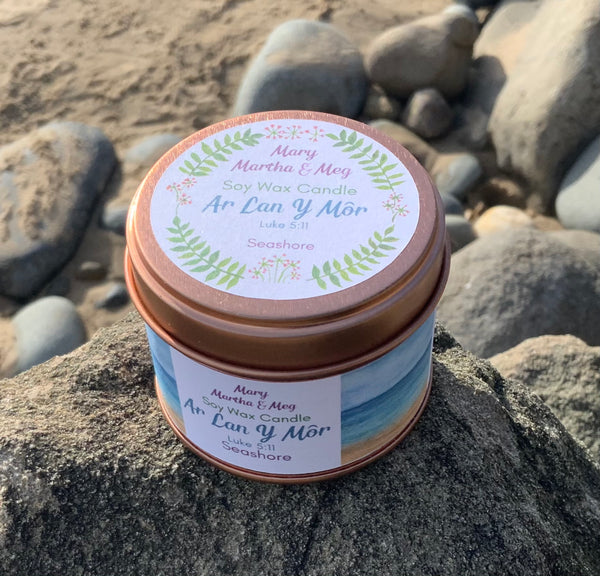 Ar Lan Y Môr Natural Wax Scented Candle | Seashore Fragrance