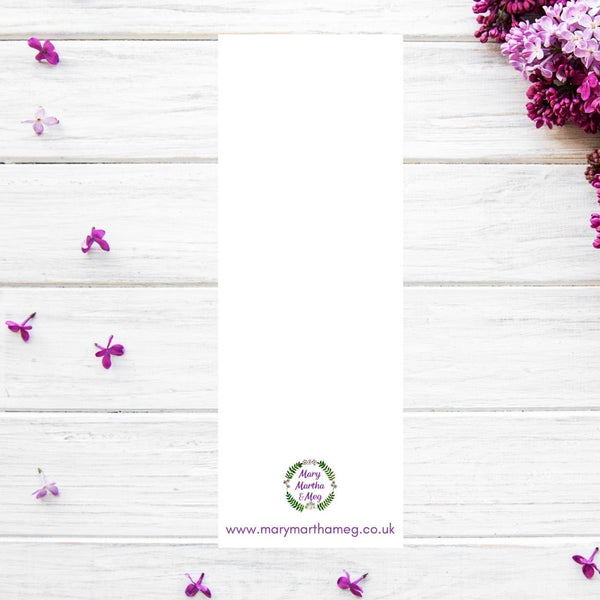 Pink Feather Bookmark - Psalm 103:1