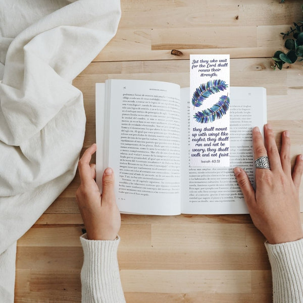 Feather Bookmarks - Pack of 5
