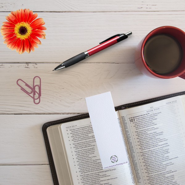 Orange Feathers Bookmark - Psalm 63:7