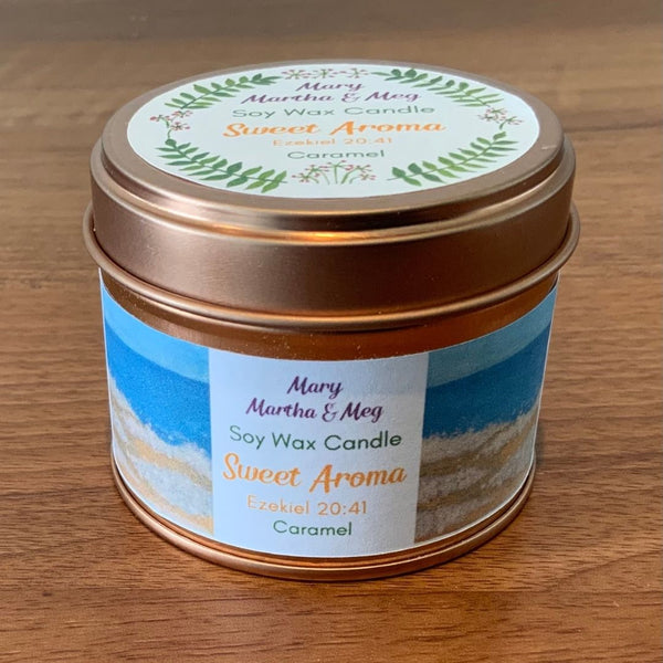Sweet Aroma Caramel Scented Soy Wax Candle