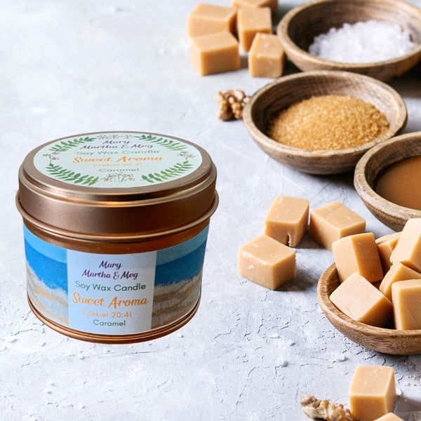 Sweet Aroma Caramel Scented Soy Wax Candle
