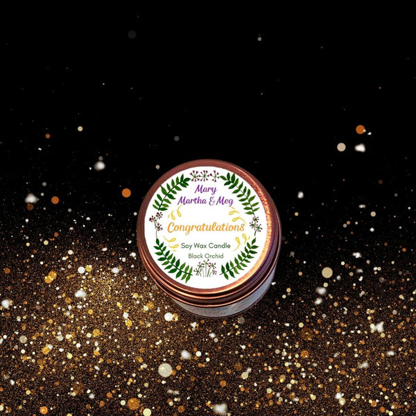 Personalised Congratulations Candle