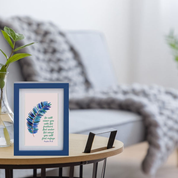 Framed Print: Psalm 91:4