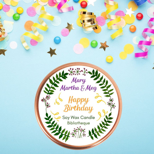 Personalised Happy Birthday Candle