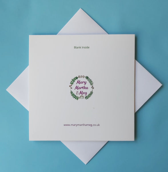 Back design of greeting card