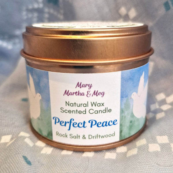 Perfect Peace Natural Wax Scented Candle | Rock Salt & Driftwood