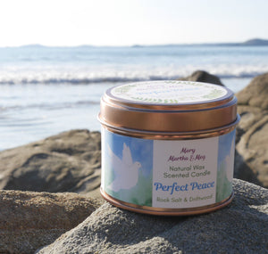 Perfect Peace Natural Wax Scented Candle | Rock Salt & Driftwood