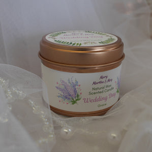 Experience the Magic of Wedding Day Natural Wax Scented Candle - Hand Poured with Love in Pembrokeshire