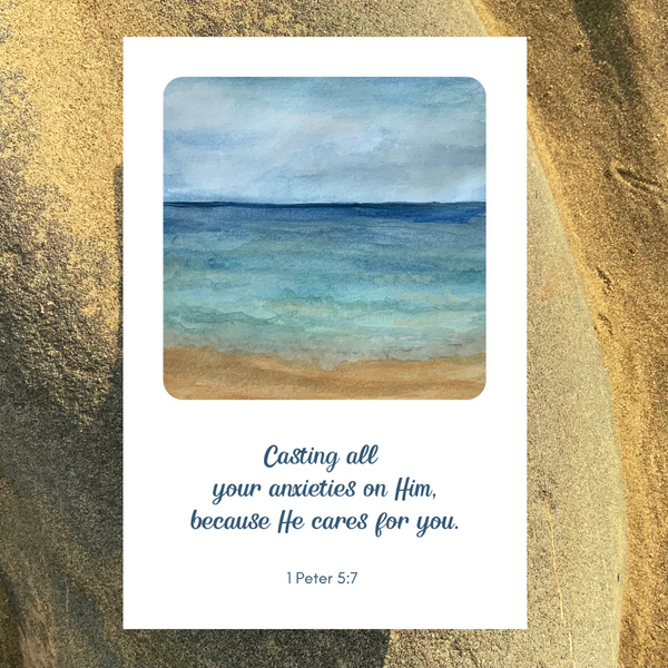 Seashore Greeting Cards - Pack of 6