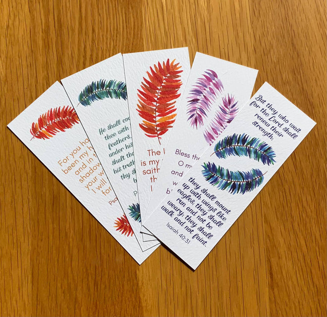 Feather Bookmarks