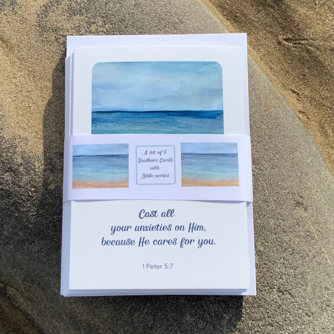 Seashore Greeting Cards - Pack of 6