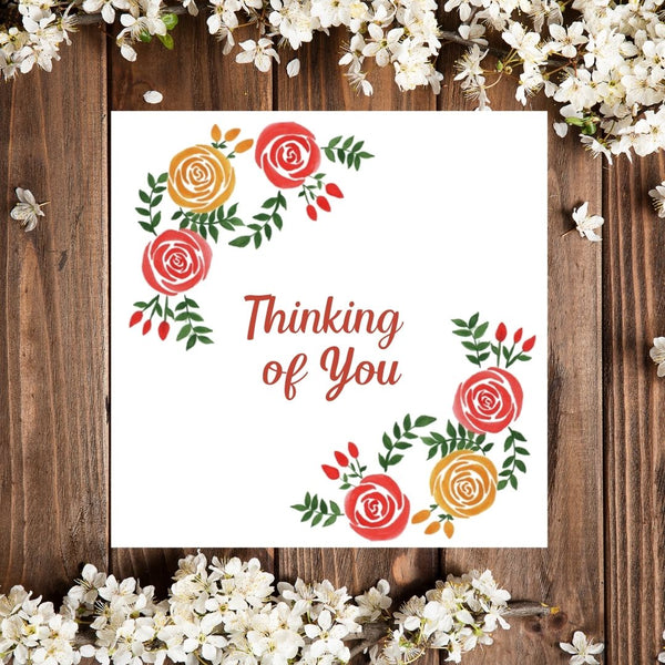 Thinking of You Rose Card
